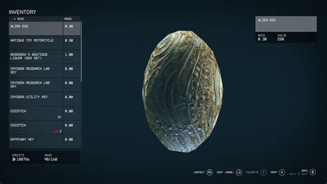 starfield alien egg|I found this really cool Alien Egg : r/Starfield .